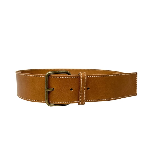 Vintage Byblos Classic Brown Leather Italian Belt Size 40 - Picture 1 of 7